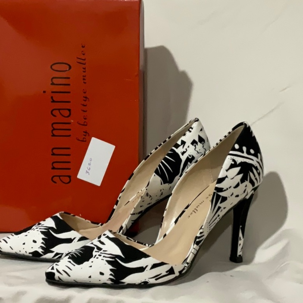 Black & White Ann Marino Heels